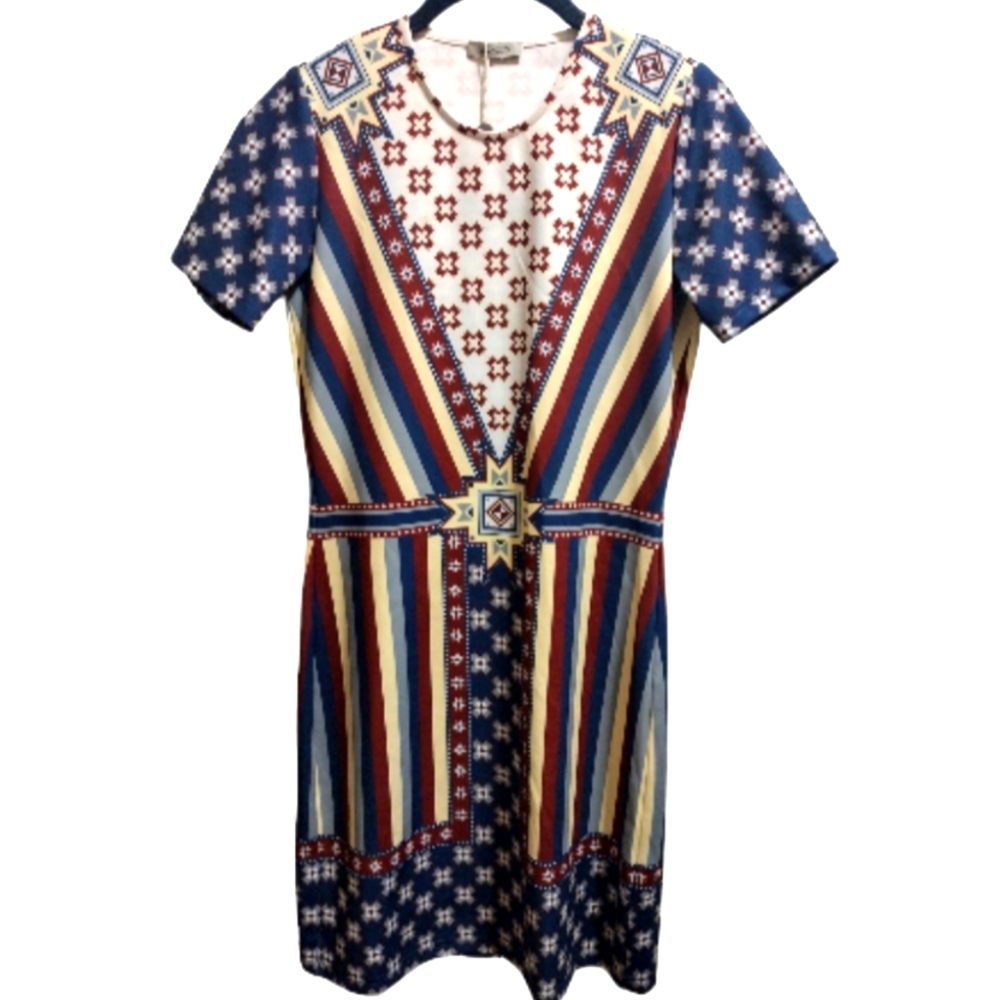 Emma Cook Aztec Dress Polyester Sz 8